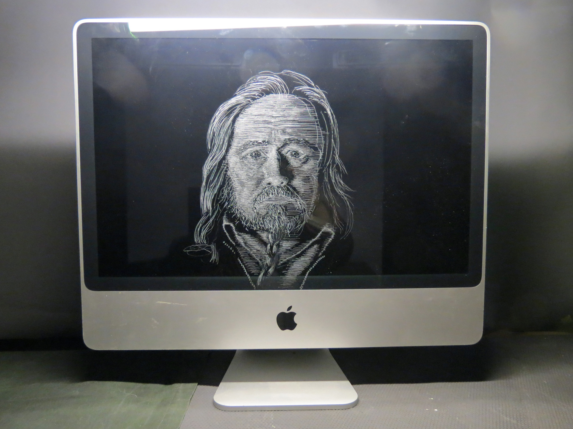 16 Self portrait on a computer (2020)